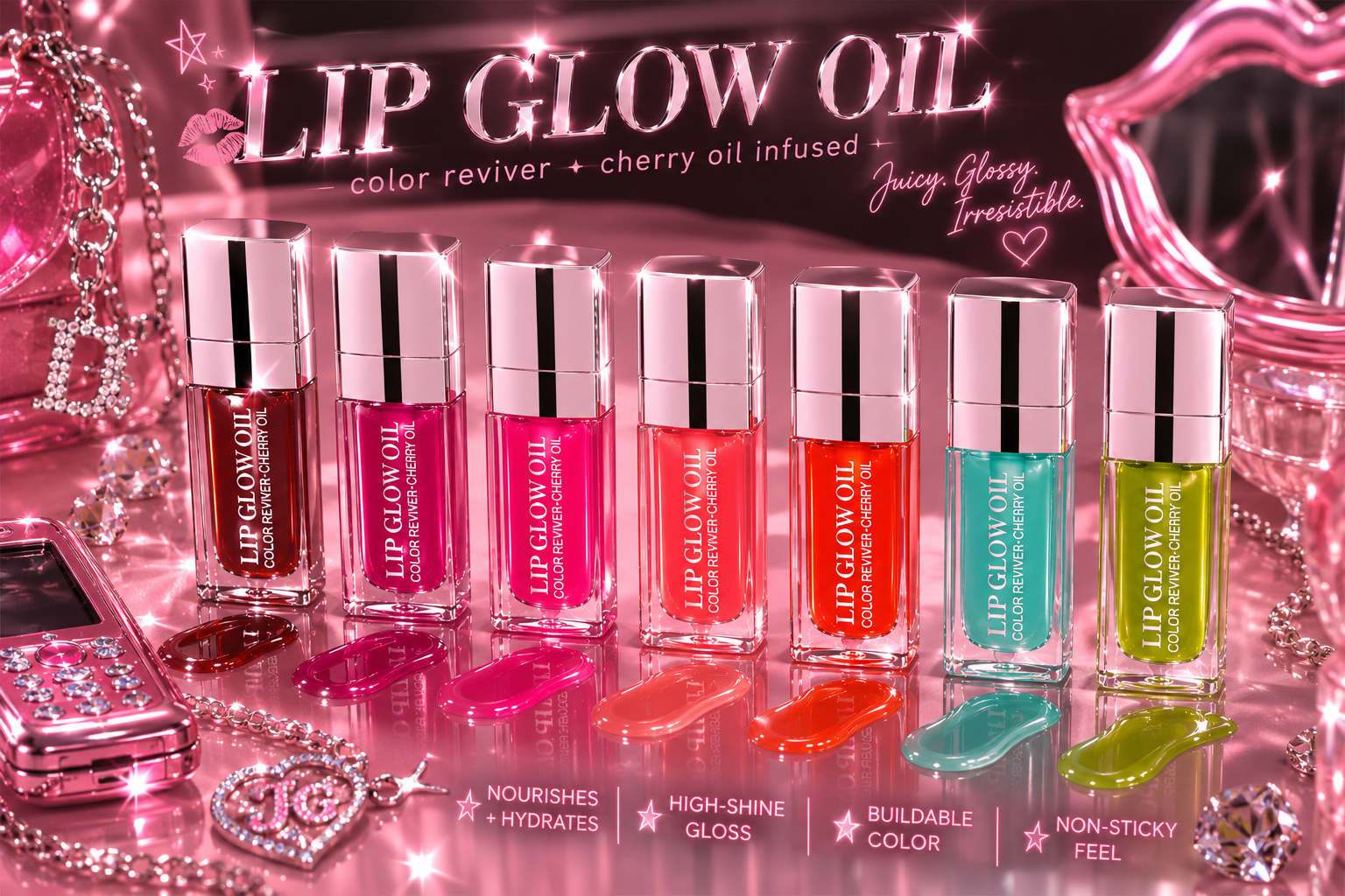 Crystal plumping Lip Glow Oil