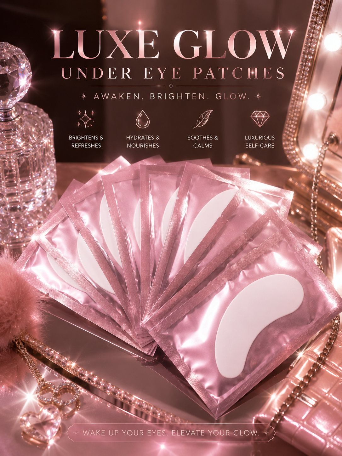 100pairs luxe glow eye patches