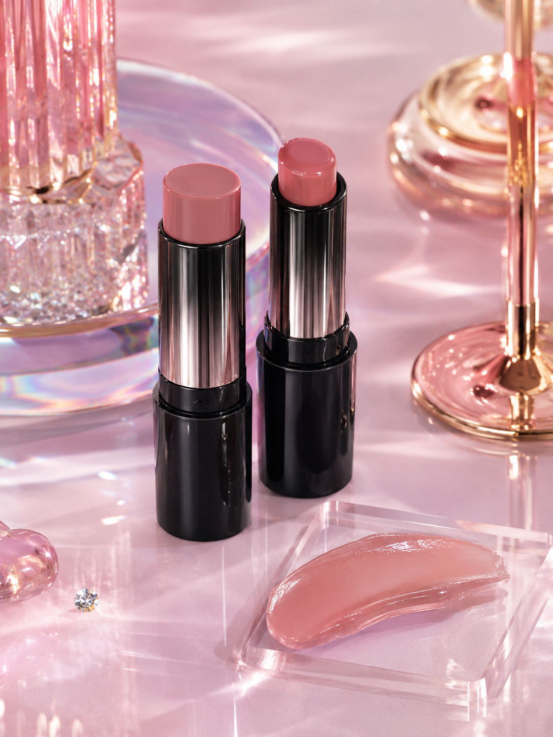 waterproof glossy nude lipstick