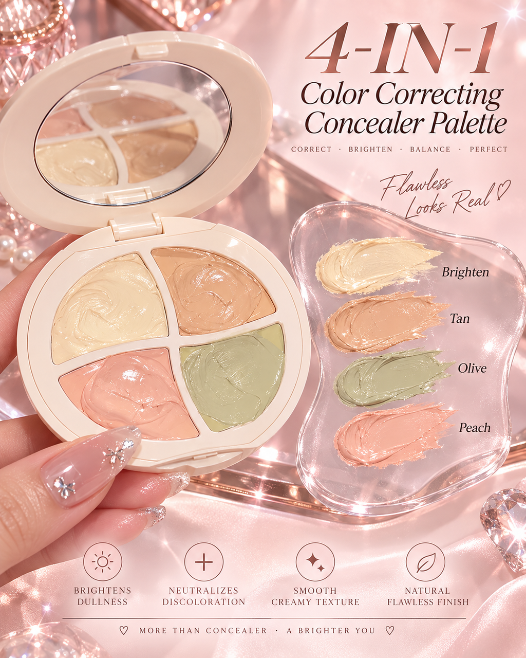 4 in 1 corrector concealer palette
