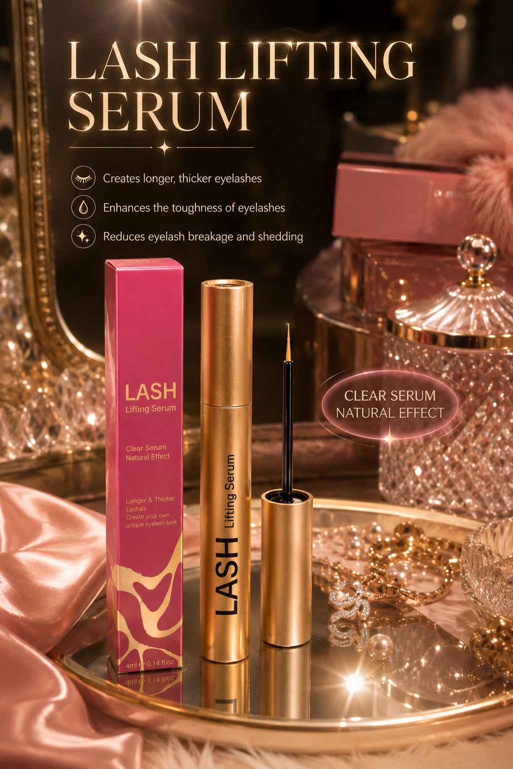 Lash Enhancing Serum - Peptide & Vitamin Cruelty-Free Serum