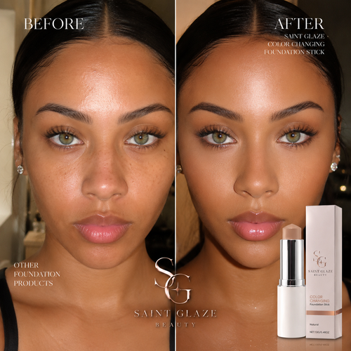 2-in-1 Color-Changing Foundation Stick Moisturizing Brightening For All Skin Types