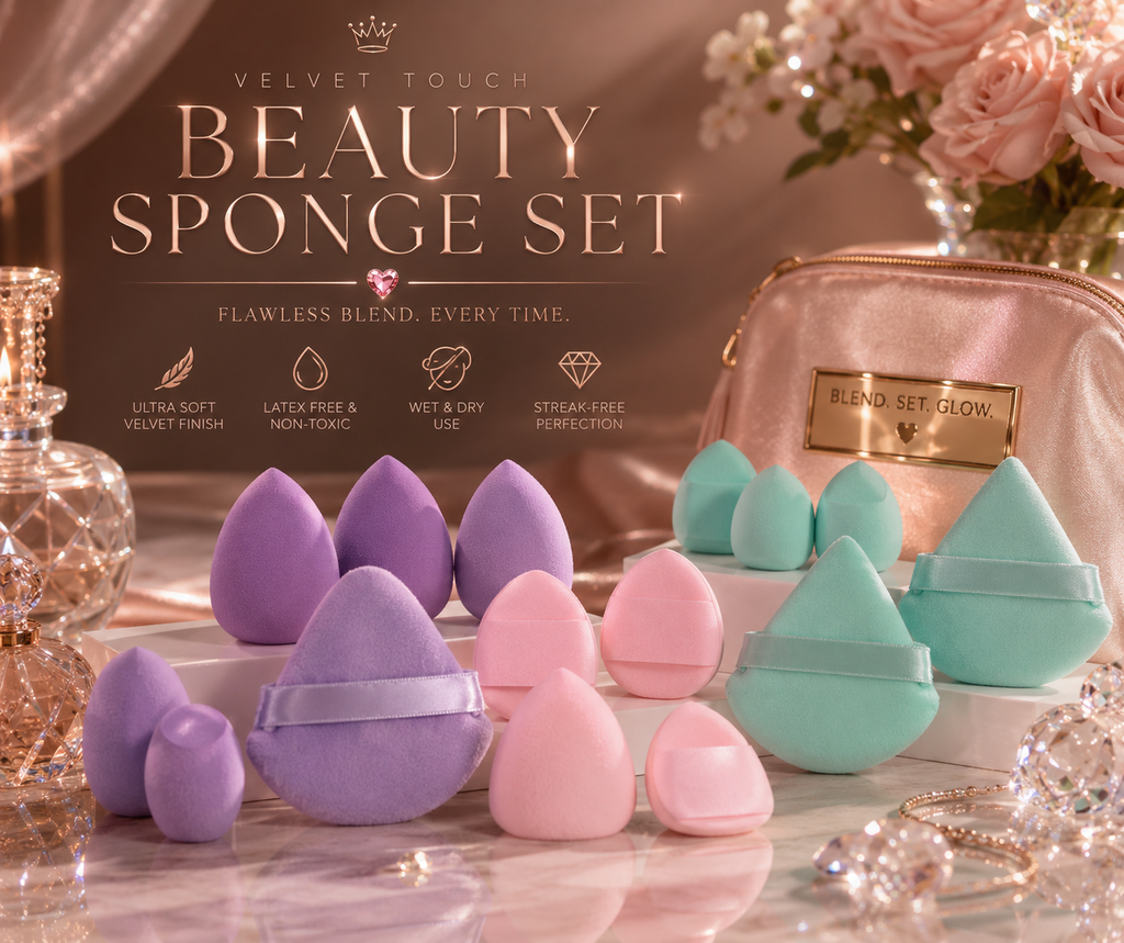 Cloud Kiss 12-Piece Makeup Sponge Set
