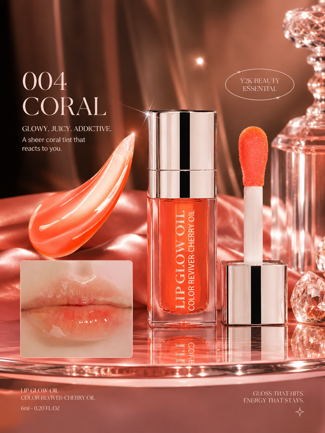 Crystal plumping Lip Glow Oil