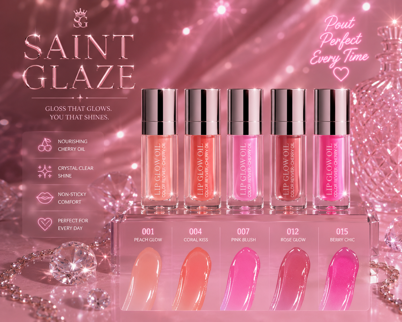 Crystal plumping Lip Glow Oil