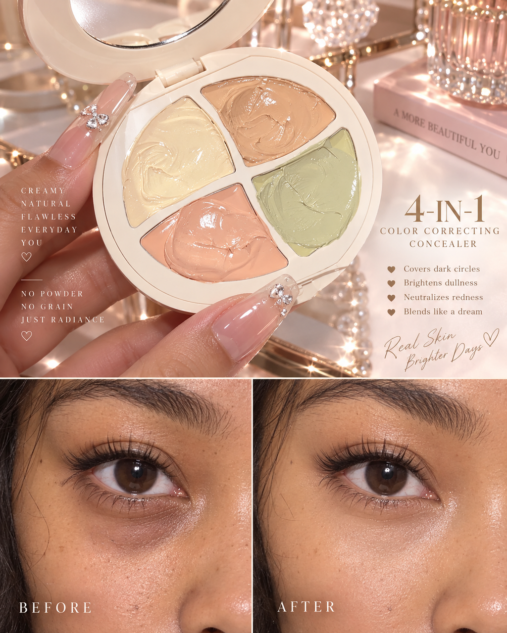 4 in 1 corrector concealer palette