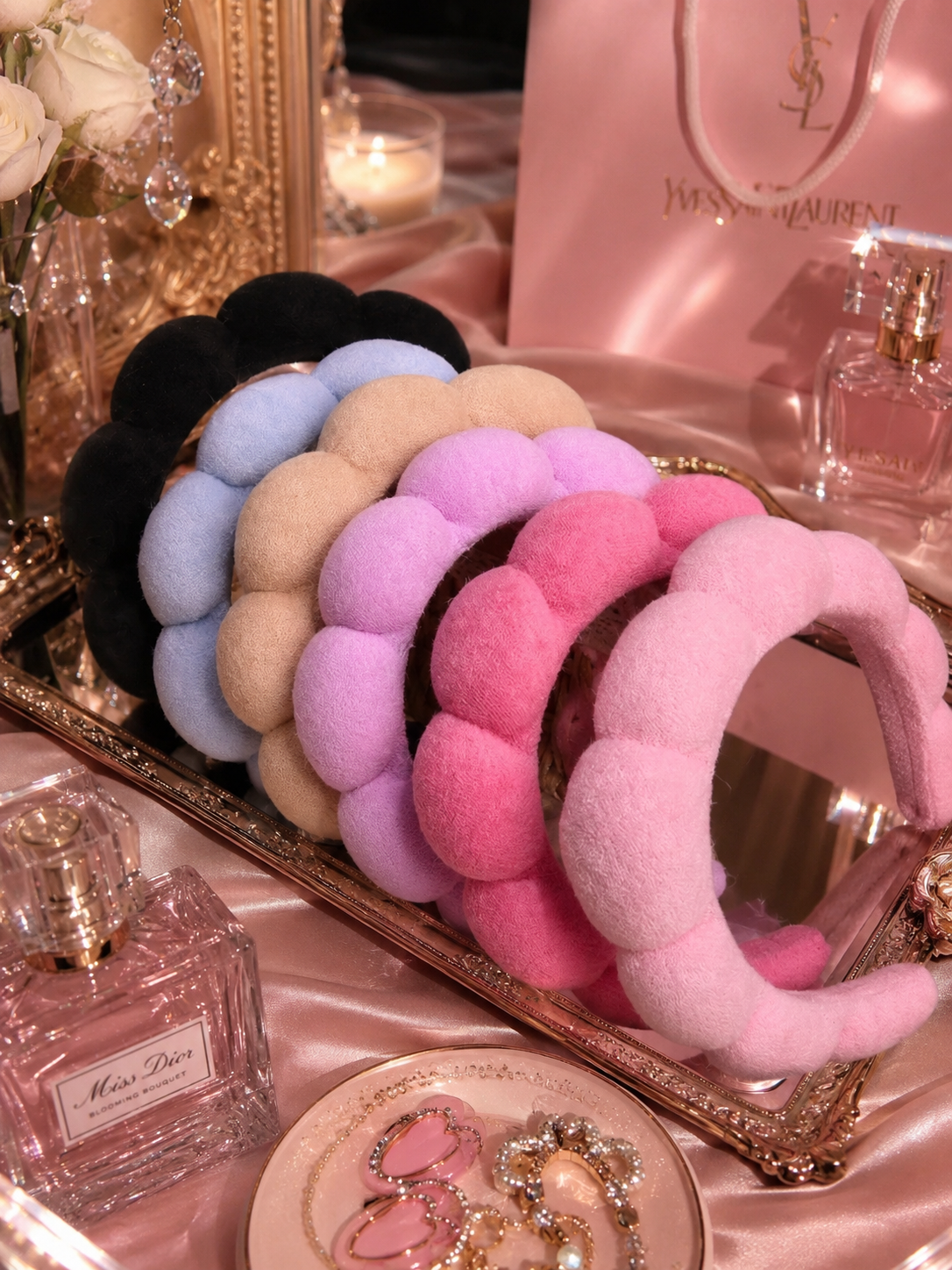 Sponge Headband For Face Washing Makeup Removal Shower Hair Band