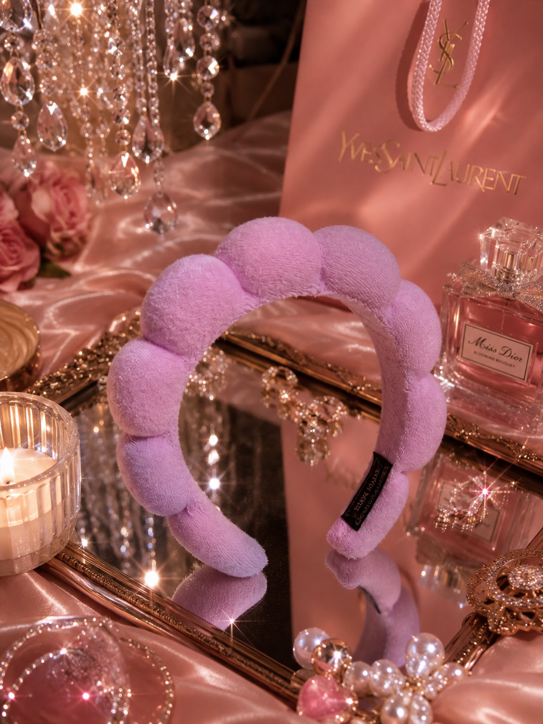Sponge Headband For Face Washing Makeup Removal Shower Hair Band
