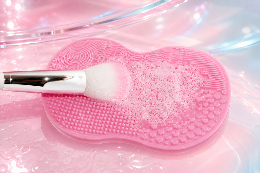 Makeup Brush scrubbing pad