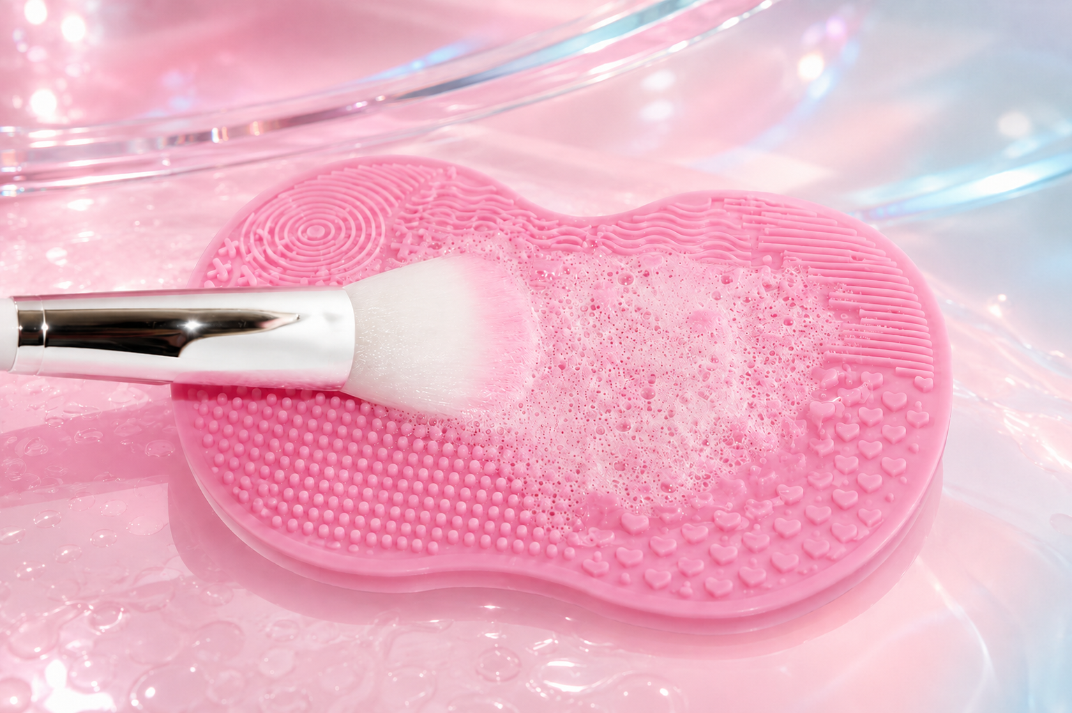 Makeup Brush scrubbing pad
