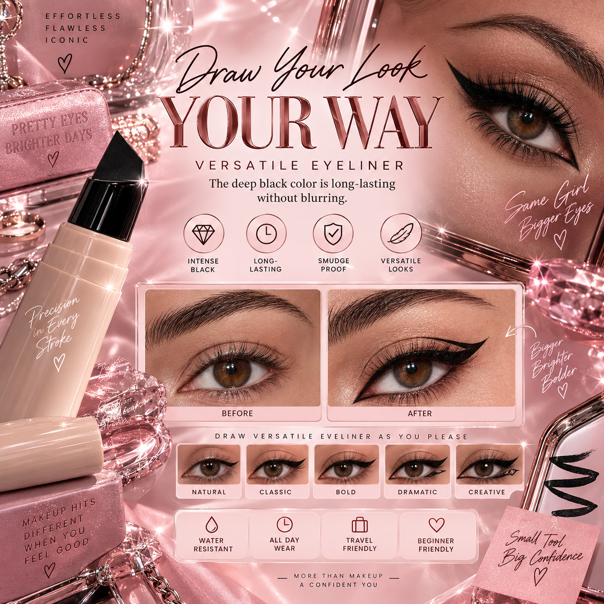 Stamp Eyeliner waterproof Pen