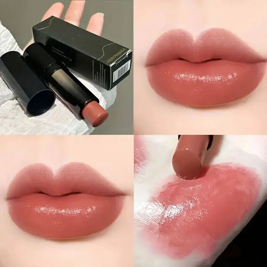 waterproof glossy nude lipstick