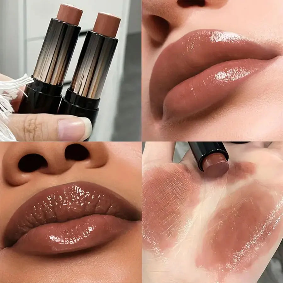 waterproof glossy nude lipstick